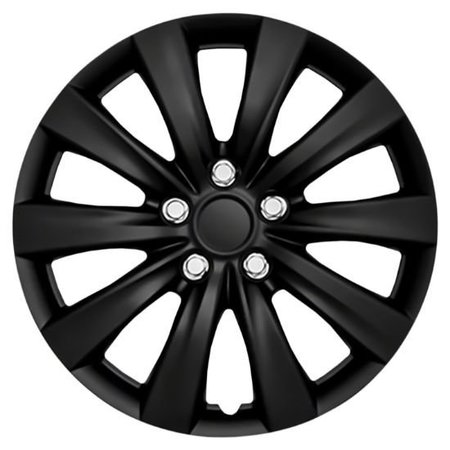 COAST2COAST 16", 10 Spoke, Gloss Black, Plastic, Set Of 4, Standard Leg, Master White Carton IWC103816BLK